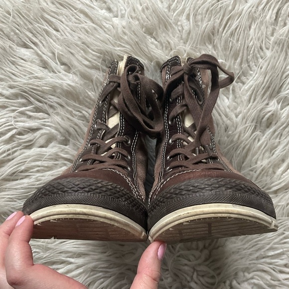 Converse Chocolate Brown Chuck Taylor Outsider Hi Suede Leather Lace-Up Boots 11 main image 8